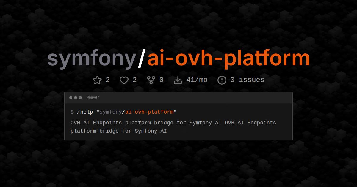 symfony/ai-ovh-platform