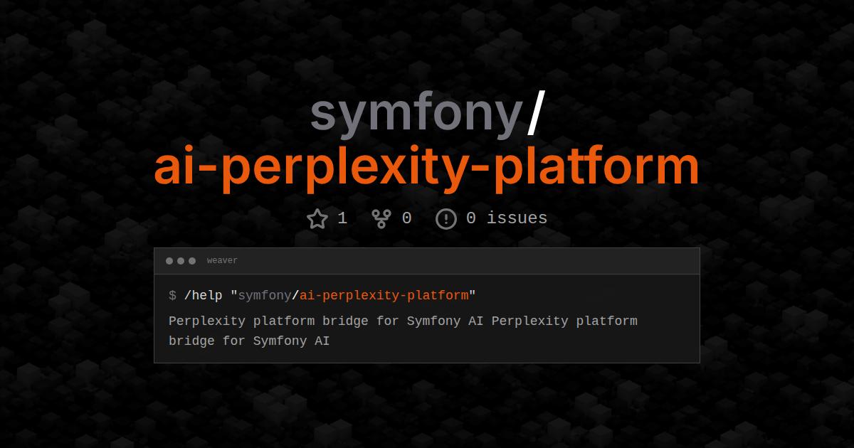 symfony/ai-perplexity-platform