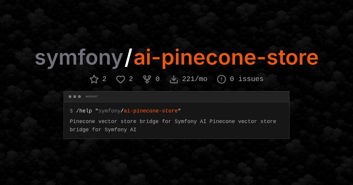 symfony/ai-pinecone-store