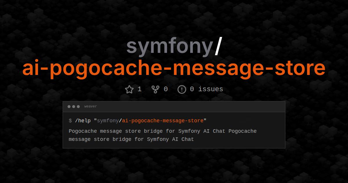 symfony/ai-pogocache-message-store