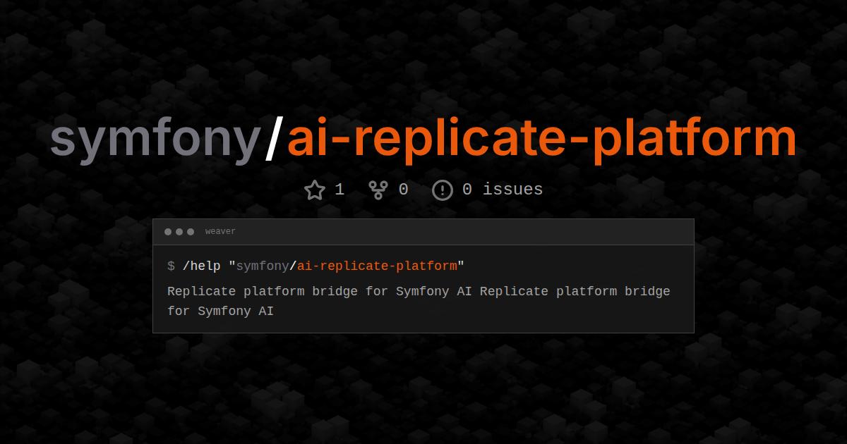 symfony/ai-replicate-platform