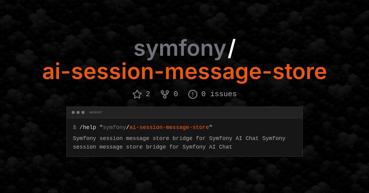 symfony/ai-session-message-store