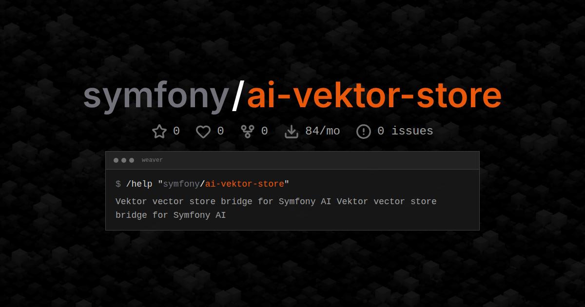 symfony/ai-vektor-store