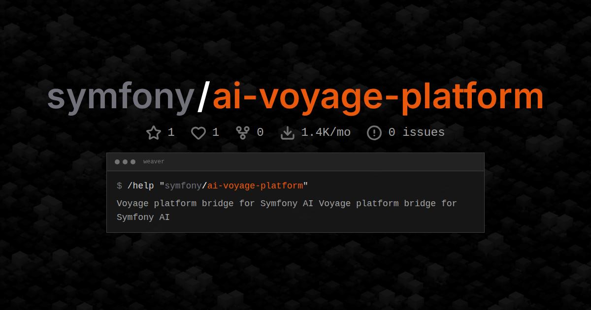 symfony/ai-voyage-platform