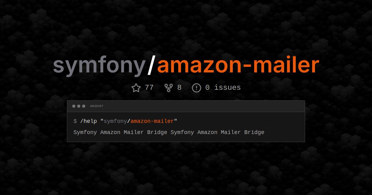 symfony/amazon-mailer
