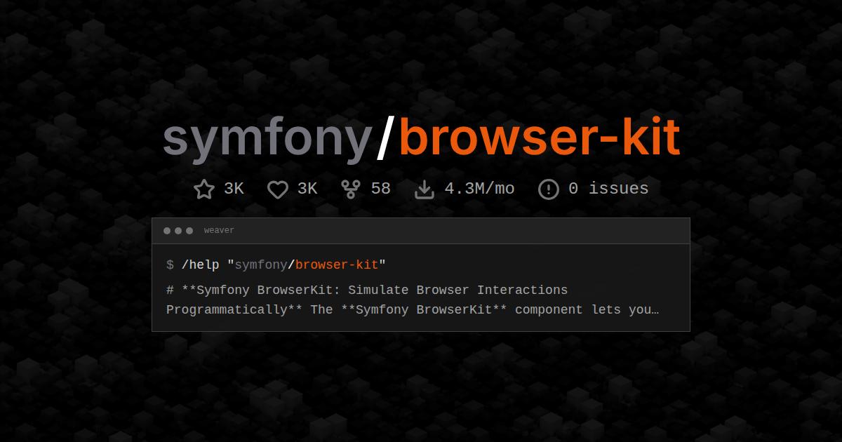 symfony/browser-kit