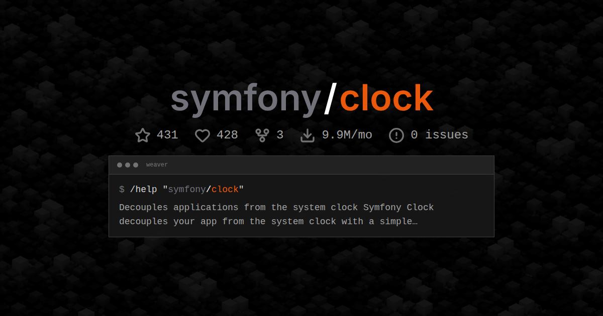 symfony/clock