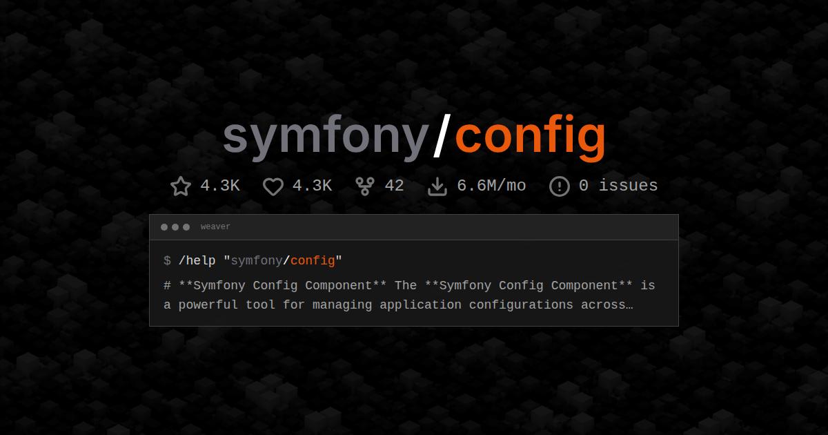 symfony/config