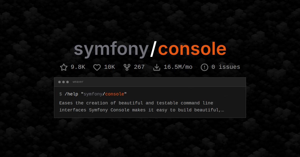 symfony/console