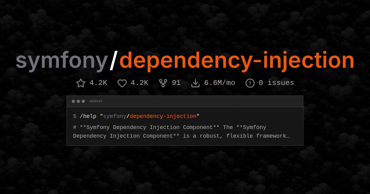 symfony/dependency-injection