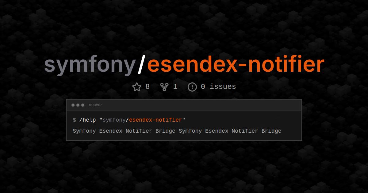 symfony/esendex-notifier