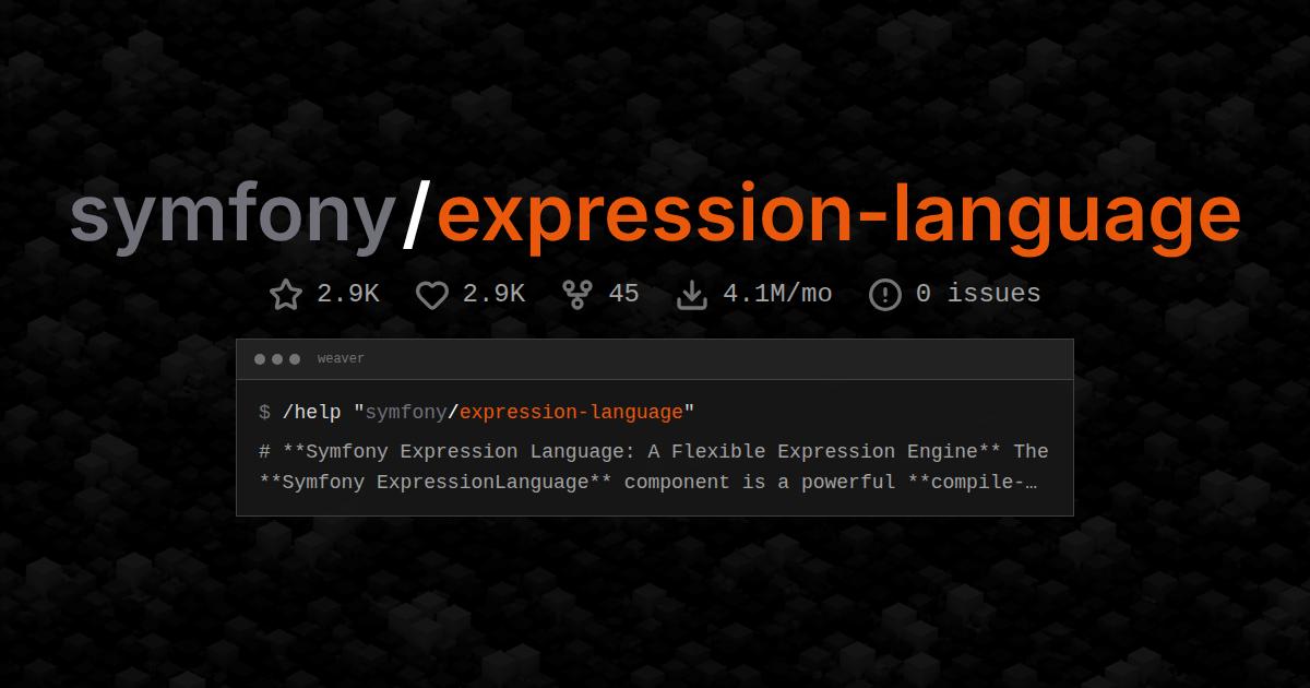 symfony/expression-language
