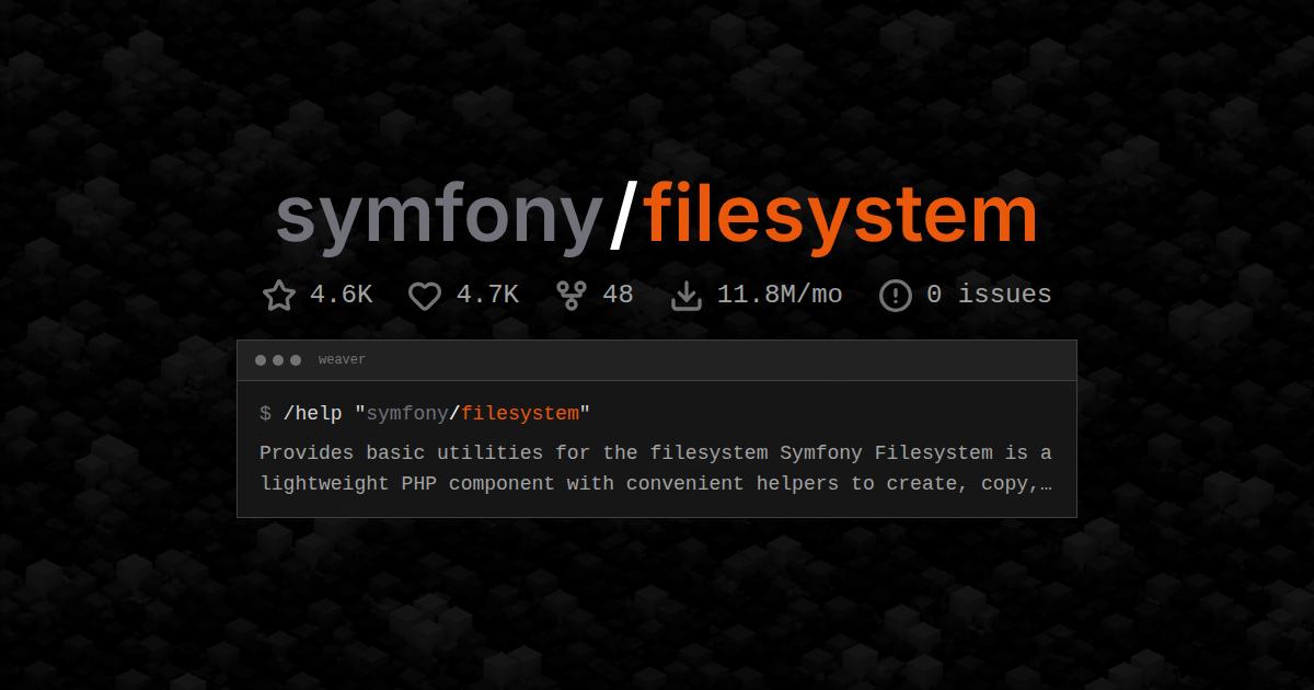 symfony/filesystem