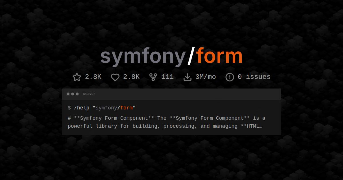 symfony/form