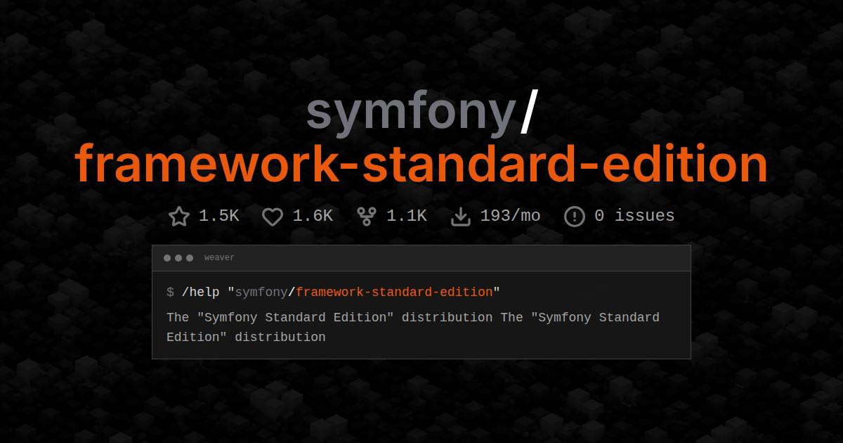 symfony/framework-standard-edition