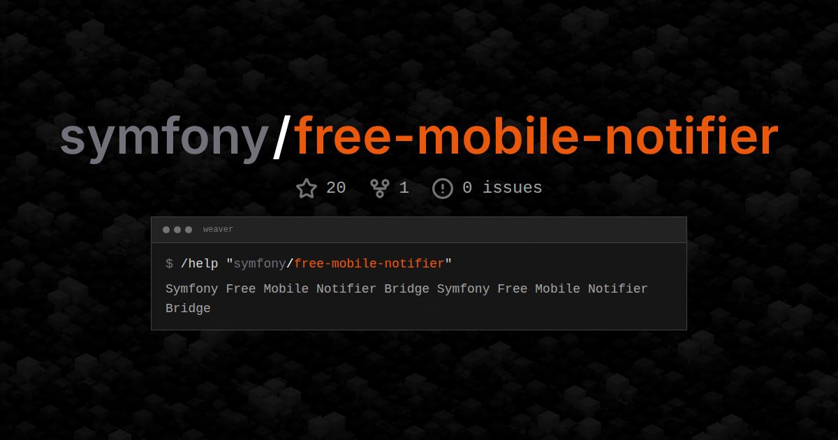 symfony/free-mobile-notifier