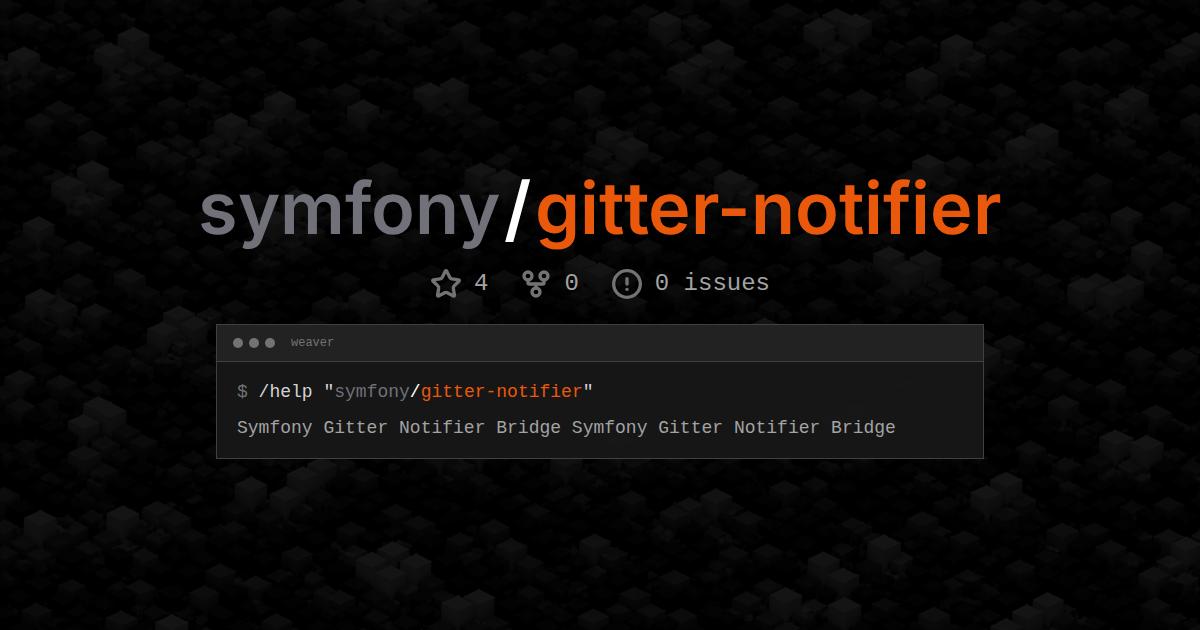 symfony/gitter-notifier