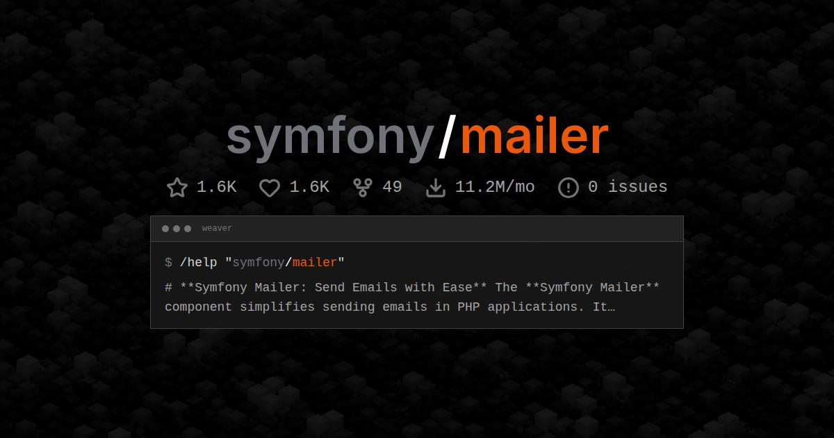 symfony/mailer
