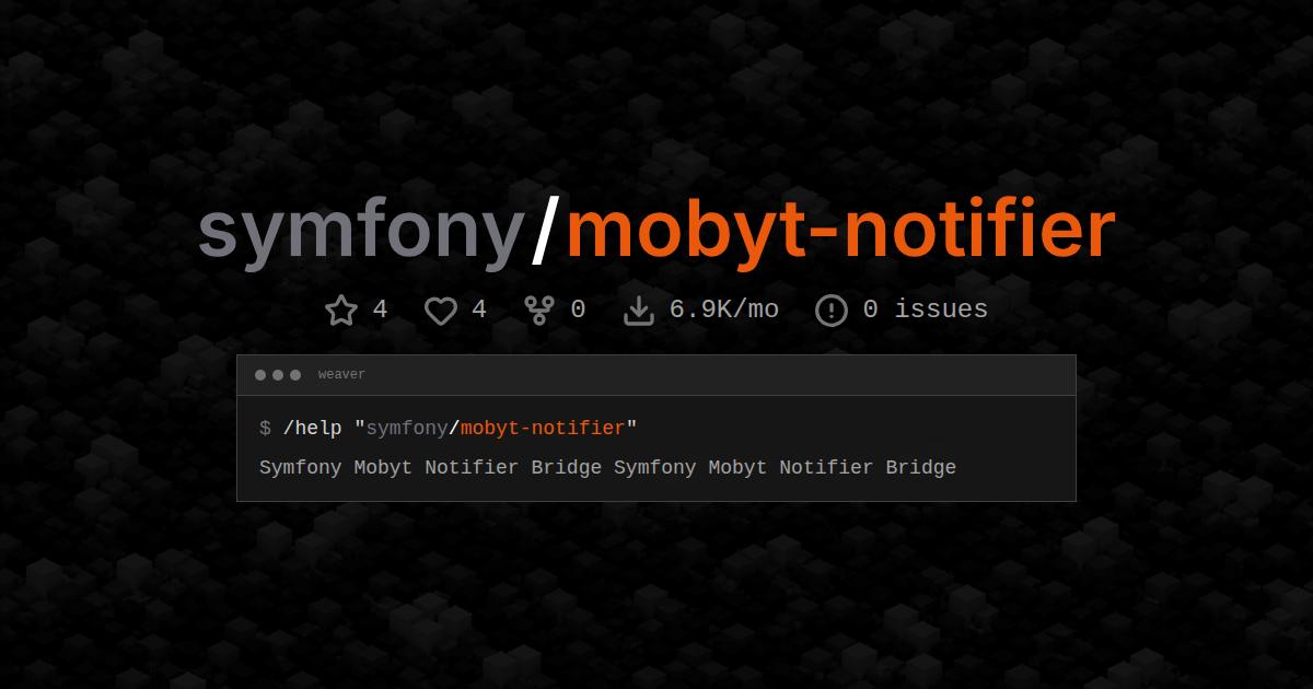 symfony/mobyt-notifier