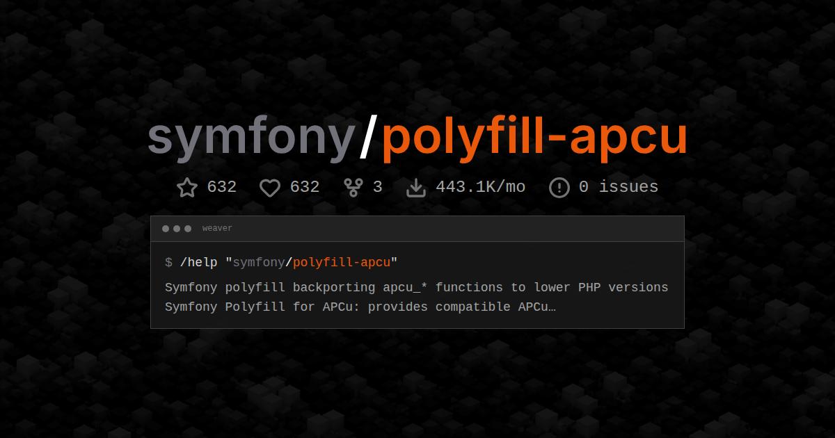 symfony/polyfill-apcu