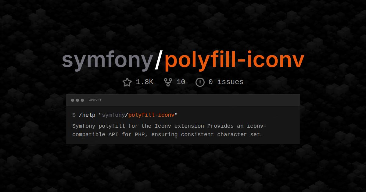 symfony/polyfill-iconv