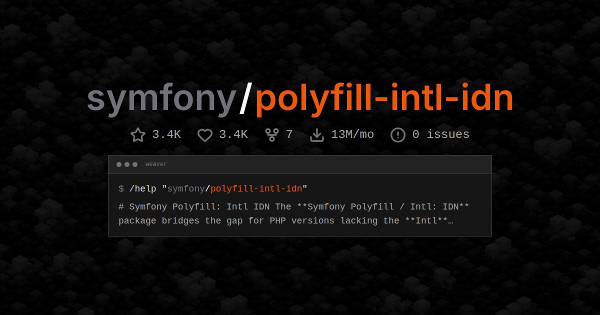 symfony/polyfill-intl-idn