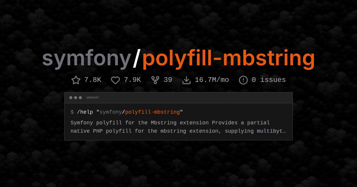 symfony/polyfill-mbstring