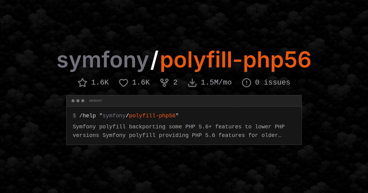 symfony/polyfill-php56