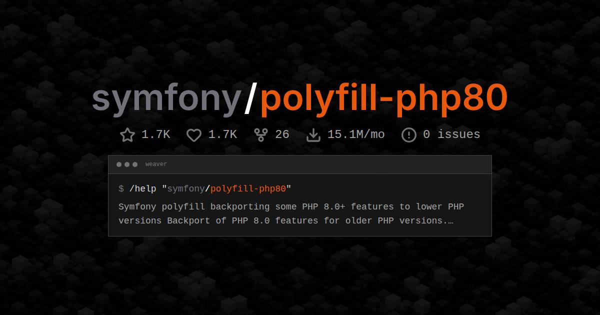 symfony/polyfill-php80