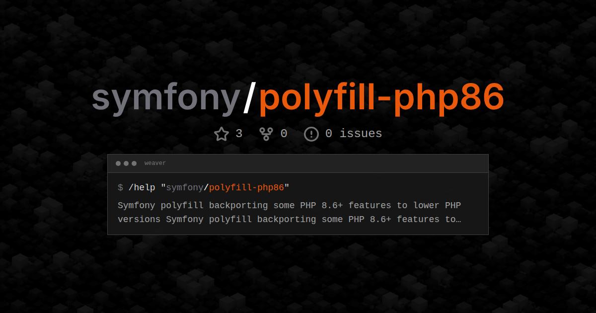 symfony/polyfill-php86