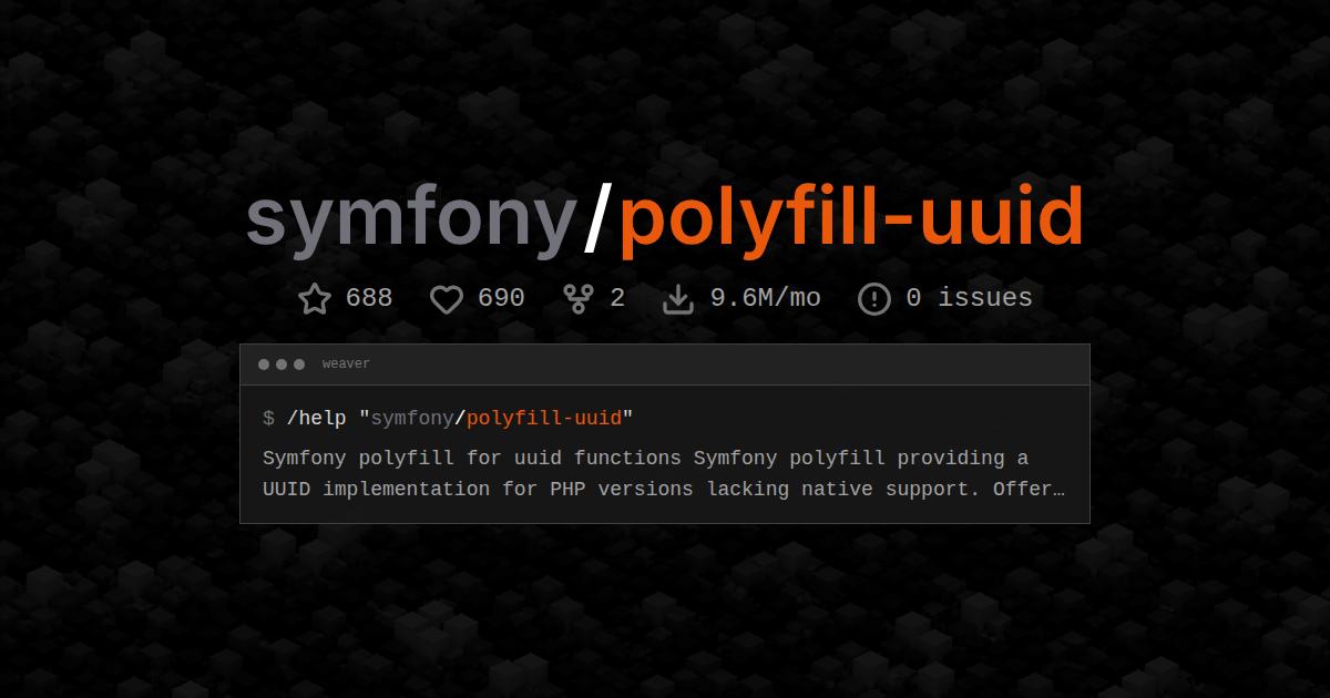 symfony/polyfill-uuid