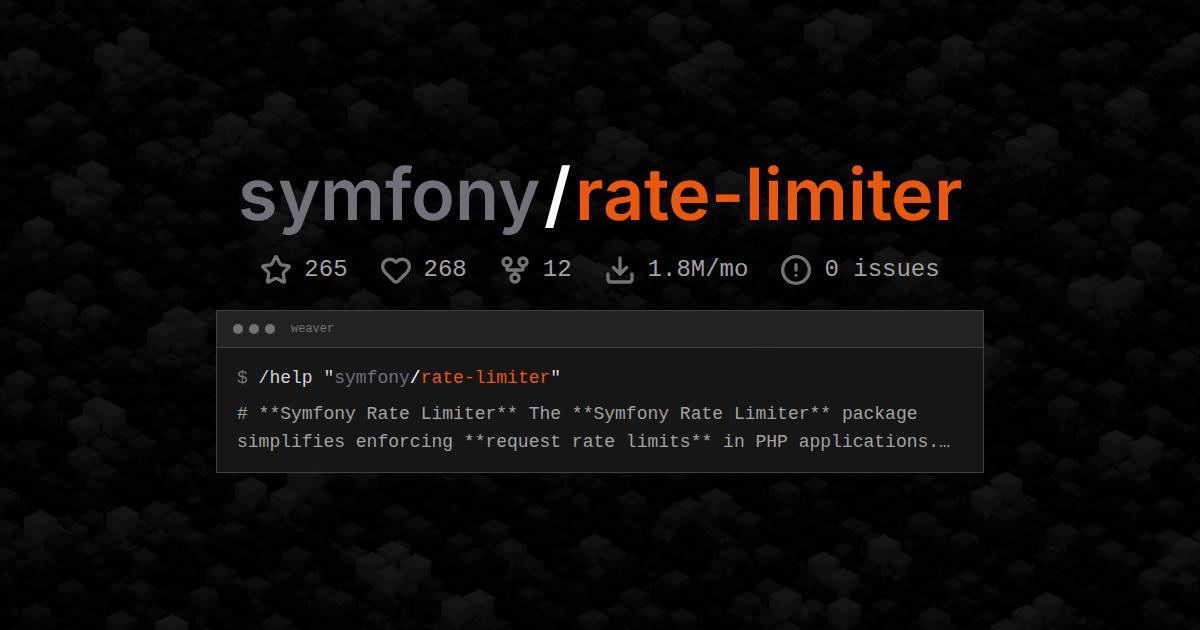 symfony/rate-limiter