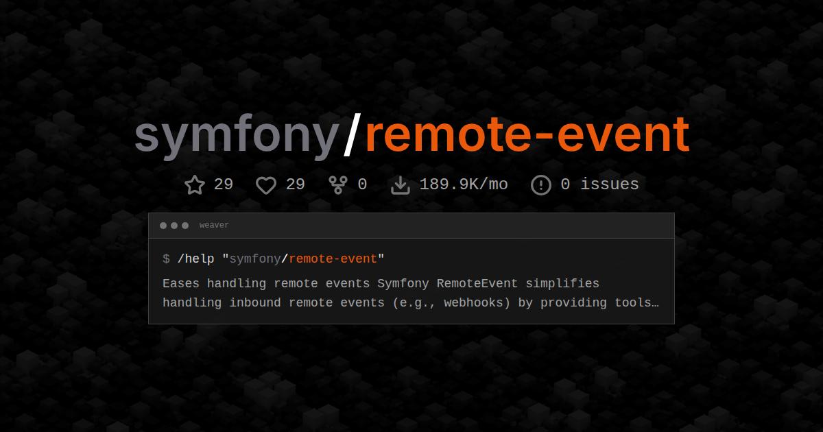 symfony/remote-event
