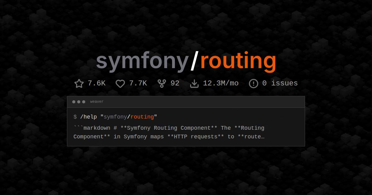 symfony/routing