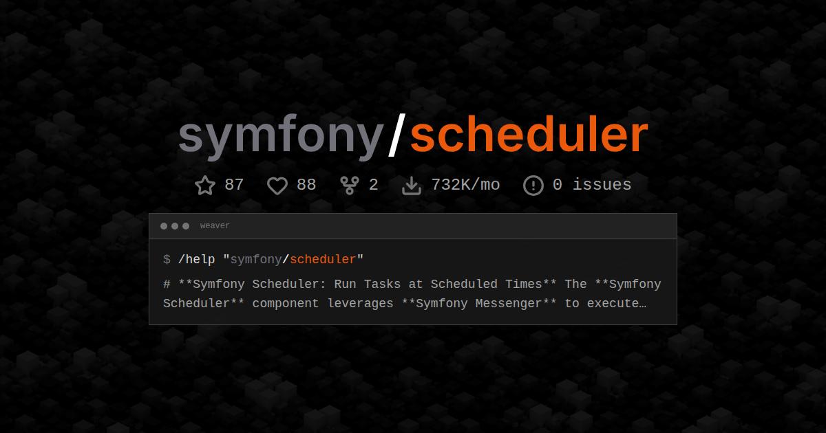 symfony/scheduler