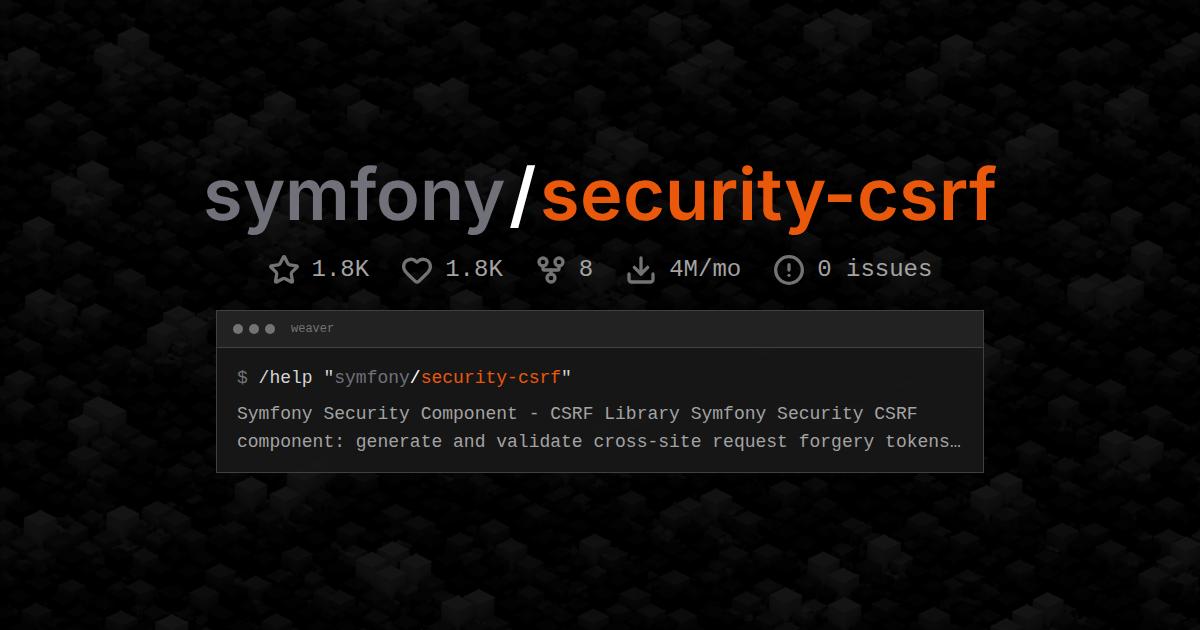 symfony/security-csrf