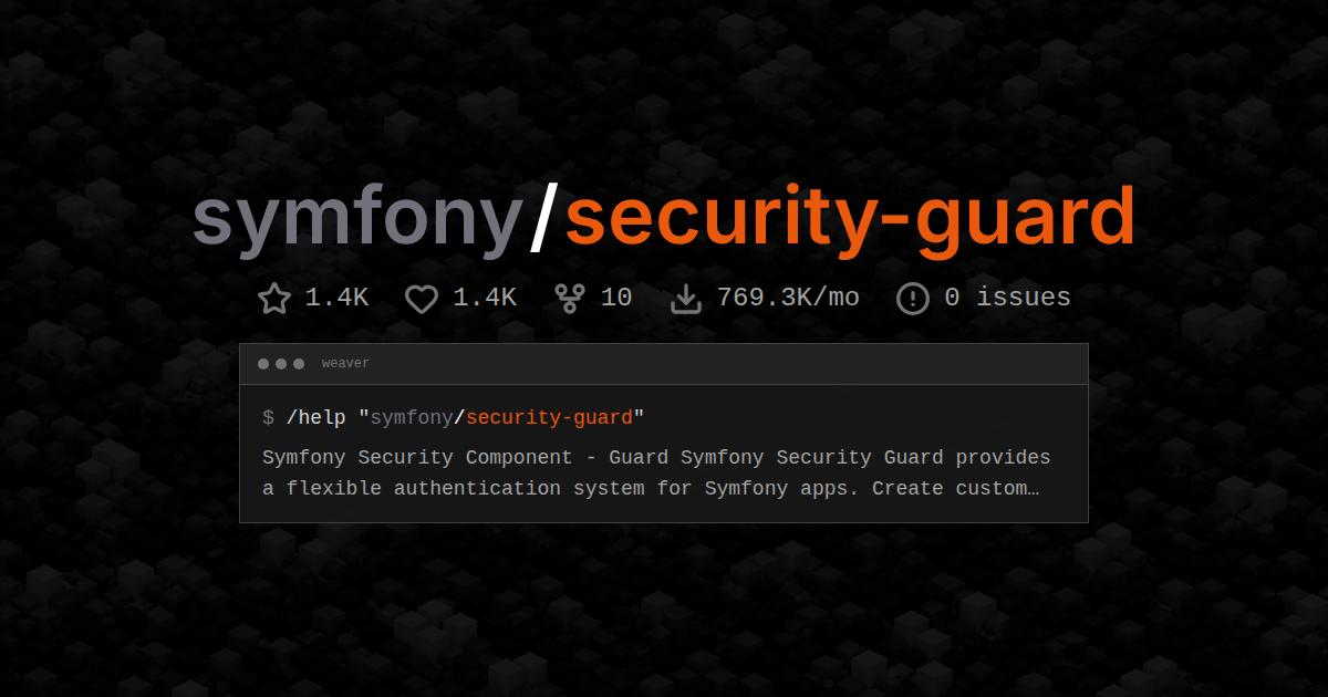 symfony/security-guard