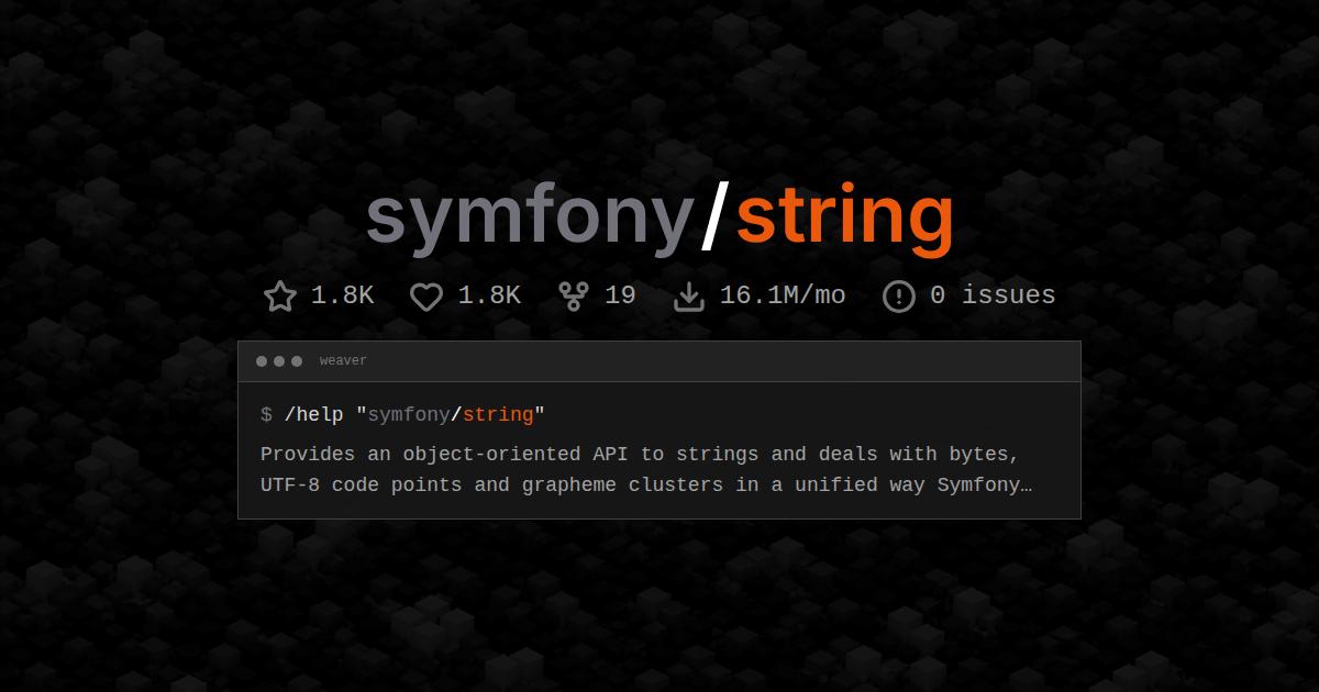 symfony/string