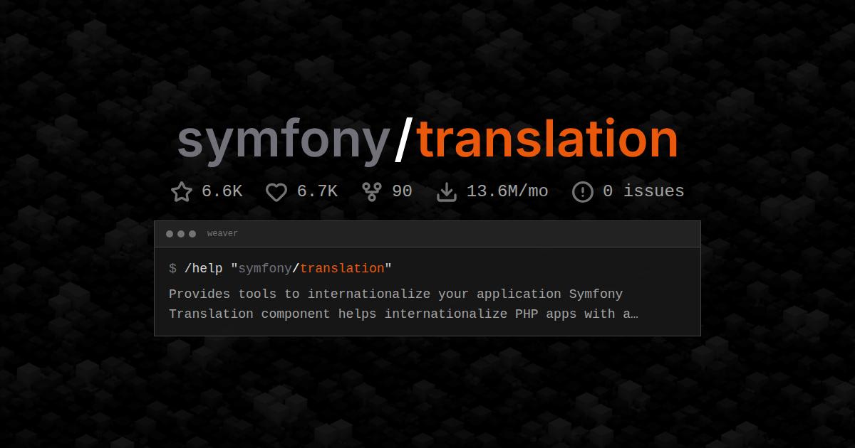 symfony/translation