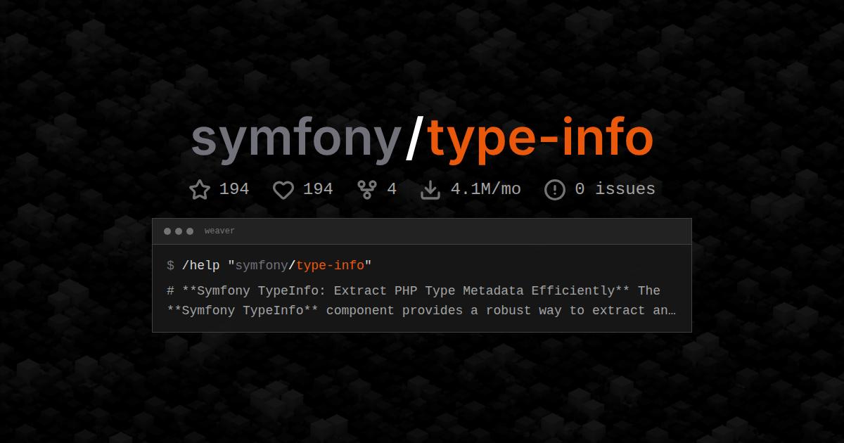 symfony/type-info