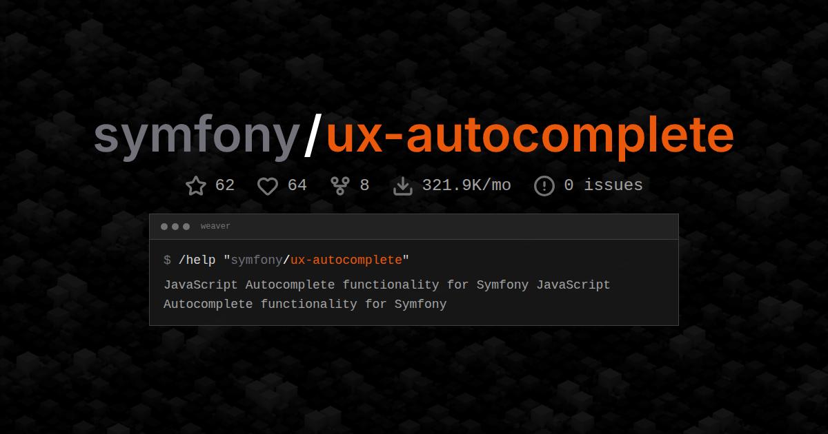 symfony/ux-autocomplete