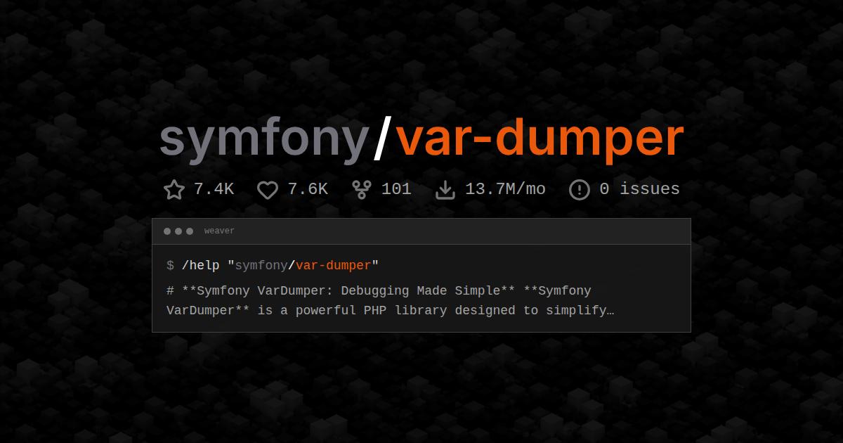 symfony/var-dumper
