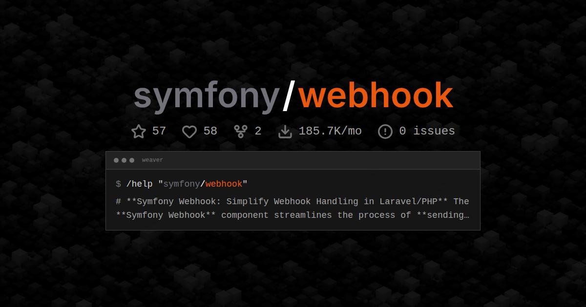 symfony/webhook