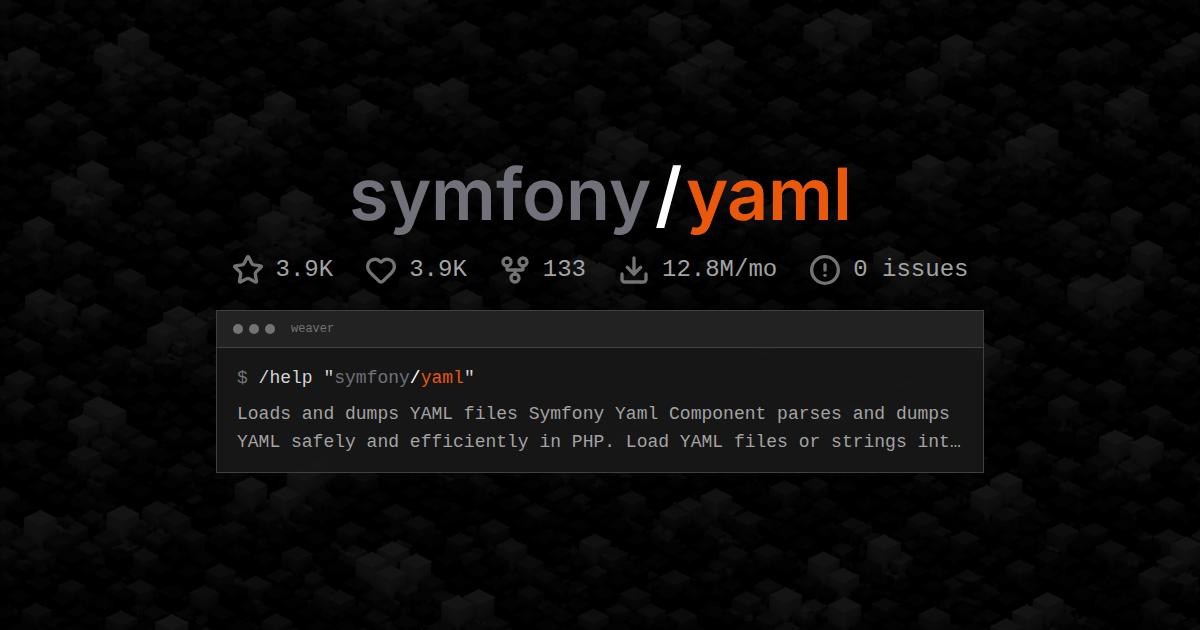 symfony/yaml