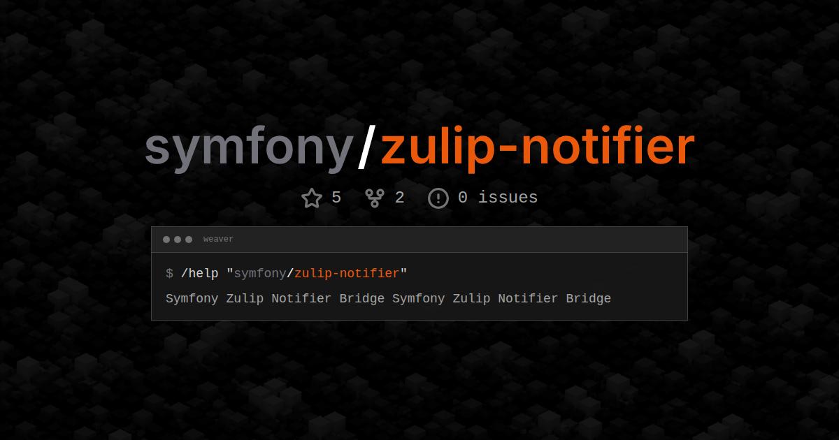 symfony/zulip-notifier