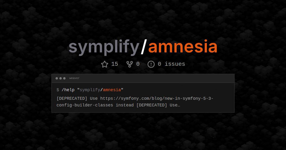 symplify/amnesia