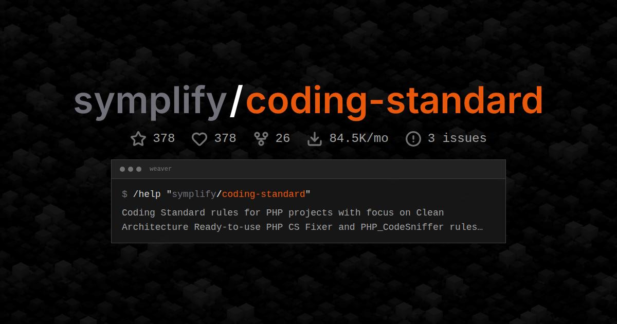 symplify/coding-standard