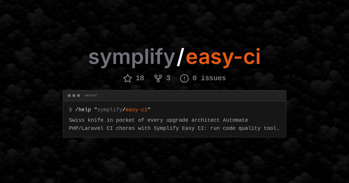 symplify/easy-ci