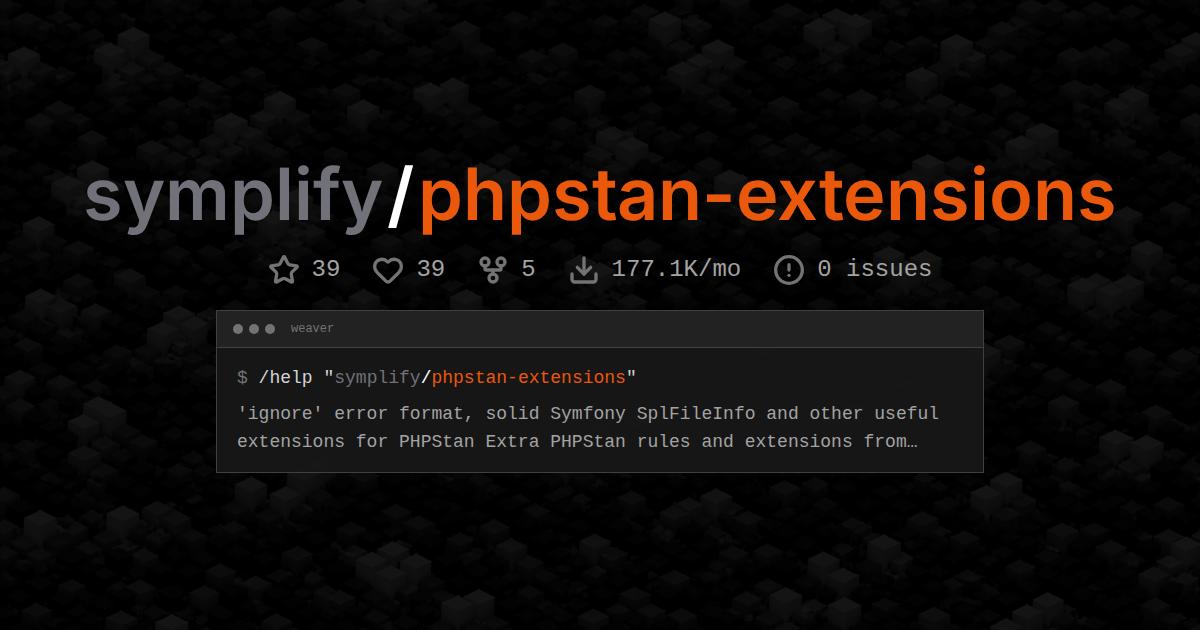 symplify/phpstan-extensions