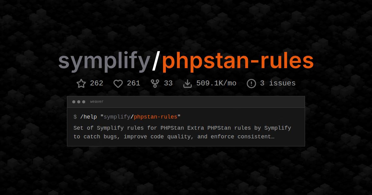 symplify/phpstan-rules